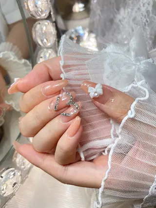 ネイル 23時まで❤︎韓国、 ワンホンネイルのネイルデザイン