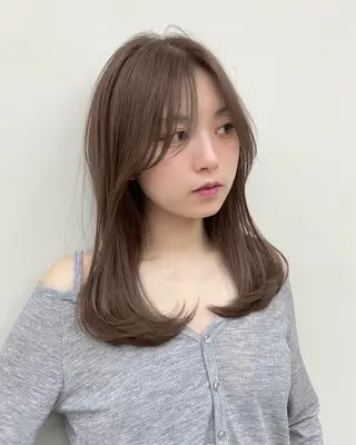 セミロング カラー ボブ/レイヤー /sora🌙✨️のヘアスタイル