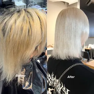 ミディアム カラー daiki 原宿のヘアスタイル