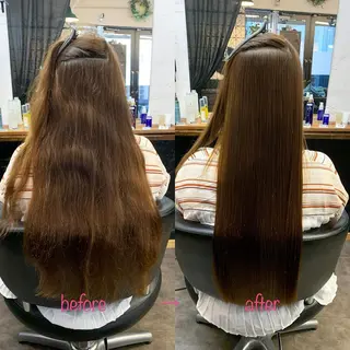 ロング 縮毛矯正&髪質改善 MAILHAIRのヘアスタイル