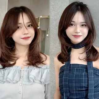 ロング レイヤー/顔周り /ボブ/銀座/サラのヘアスタイル