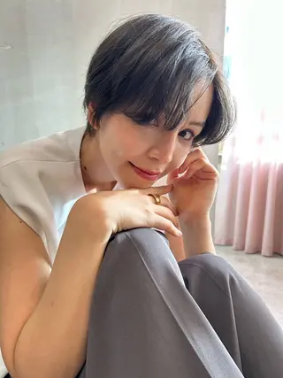 ショート カラー ショート/ボブ/ 心斎橋/宮脇美奈のヘアスタイル