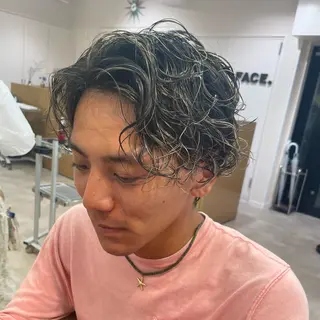 カラー パーマ メンズ 松永 梨央のヘアスタイル