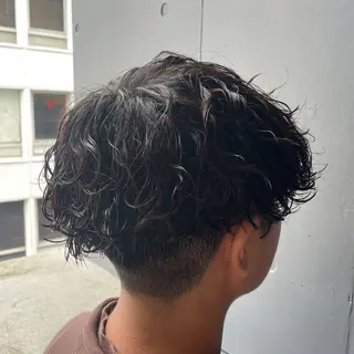 パーマ メンズ 透けカラー/ アレンジ/篠崎渚彩のヘアスタイル