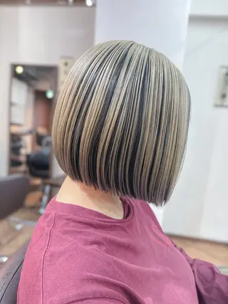 ショート ショート/ボブ ハイトーン❤️原航平のヘアスタイル