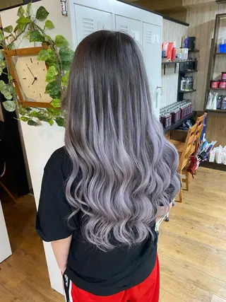 ロング カラー エクステ×ハイトーン 🌈KEISUKEのヘアスタイル