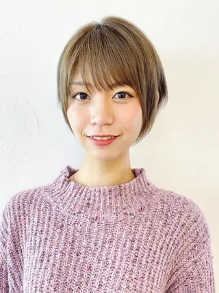 ショート カラー パーマ ヘアアレンジ ITbyALBUM 中野店のヘアスタイル