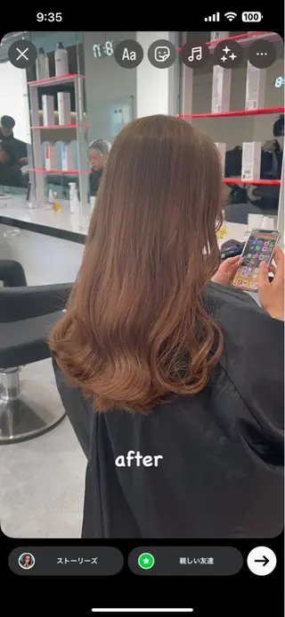 ロング カラー 履歴修正屋さん／ ブロンド／ホワイトのヘアスタイル