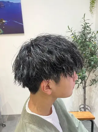 パーマ メンズ 藤田 詩織のヘアスタイル