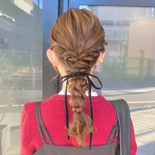 ロング ヘアアレンジ 伊藤 玲衣のヘアスタイル