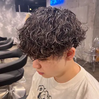 ショート カラー パーマ ヘアアレンジ メンズ キッズ 🔷横浜1のパーマ 職人🔷将太郎のヘアスタイル