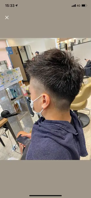 メンズ 天池 結衣のヘアスタイル