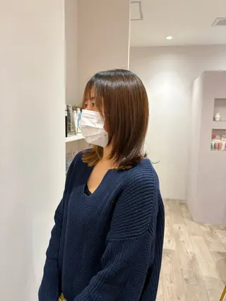 ミディアム 和泉市/ mahae/原田のヘアスタイル