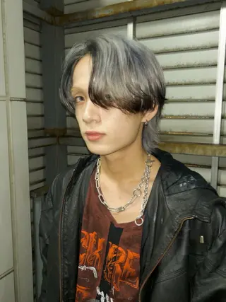 カラー メンズ ハイトーン/梅田 ルーツカラー/しんのヘアスタイル