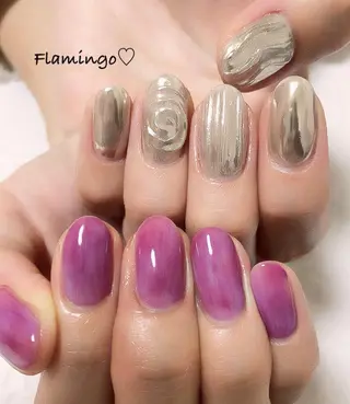 ネイル 浮きにくいフィルイン ｜上品シンプルネイルのネイルデザイン