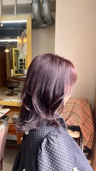 ミディアム 美容室はなこ/万代 /みなみのヘアスタイル