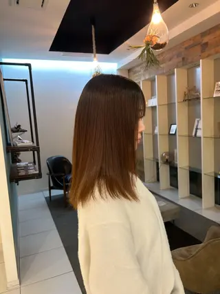セミロング 髪質改善/ストレート パーマ長久手/ひかるのヘアスタイル