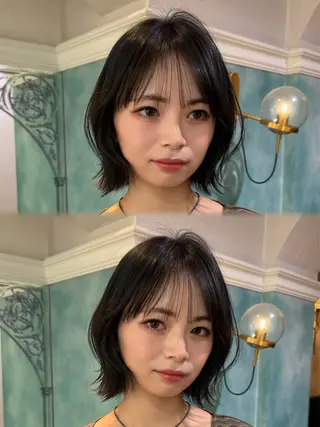 ショート ボブ/透明感カラー /艶髪/しなる🌷のヘアスタイル