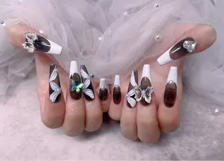 ネイル ETERNA Nail 銀座店【パラジェル/フィルイン/チップ長さだし/マグネット/ニュアンス】所属・ア カリのネイルデザイン