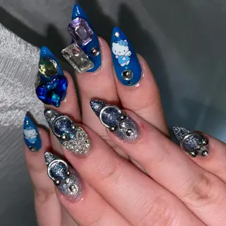 セミロング ネイル Statice所属・YUNA FUKUDAのネイルデザイン