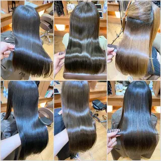 セミロング パーマ 菅村 勇亮のヘアスタイル