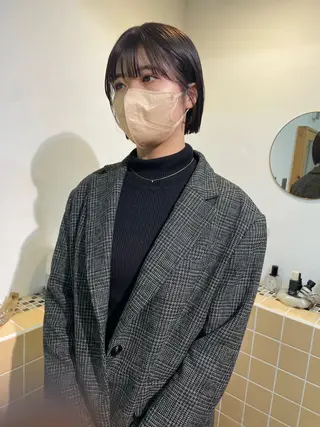 ショート カラー sakura🌸 レイヤー/韓国ヘアのヘアスタイル