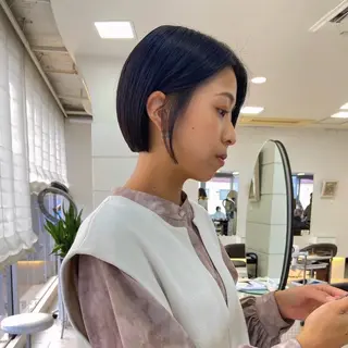 カラー ミディアム ◆モデル募集◆波田 圭史/ボブスタイルのヘアスタイル