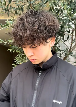 パーマ メンズ 年間2000名担当◎ パーマ職人/仲原佑樹のヘアスタイル