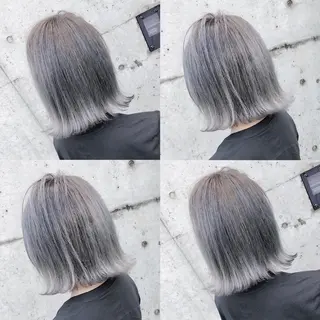 ショート カラー ヘアアレンジ メンズ キッズ 💟Chloe原宿店 🩶ハイトーンのヘアスタイル