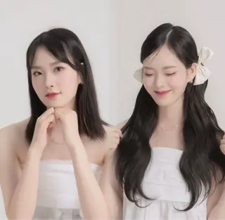 ロング チョイ  インセイのヘアスタイル