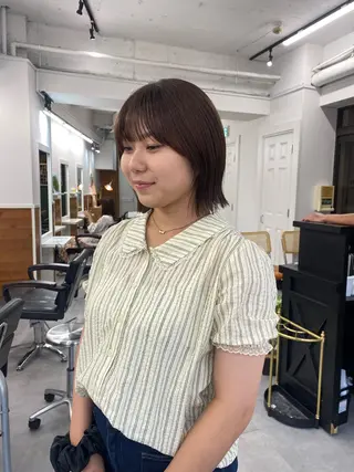 ショート カラー レイヤーボブ/ 艶カラー/サナ🌼のヘアスタイル