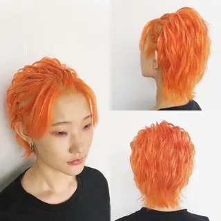 ショート カラー パーマ ヘアアレンジ メンズ キッズ ✨最強美容師✨ 💙にっしー西村💙のヘアスタイル