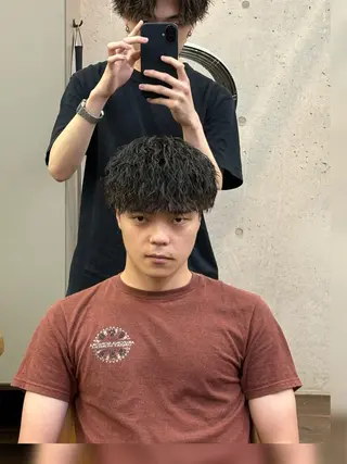 パーマ メンズ 山口 陽平のヘアスタイル