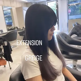 ロング カラー エクステ🩵ブリーチ 韓国ヘア🩵KAEのヘアスタイル