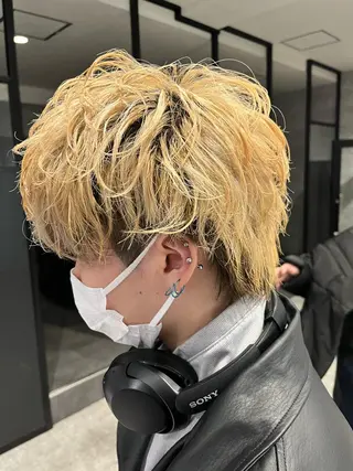 ショート カラー パーマ ヘアアレンジ メンズ ネイル マツエク・マツパ ダブルカラー 新宿のヘアスタイル