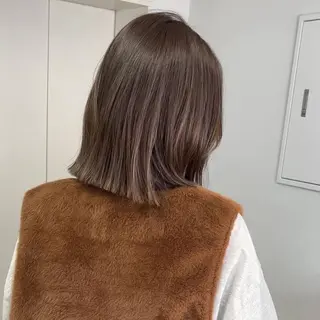 ミディアム カラー Hair musee 柱店所属・浦野 妃菜のヘアスタイル