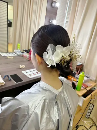 セミロング ヘアアレンジ ショート／ミニボブ マンツーマン/マユコのヘアスタイル