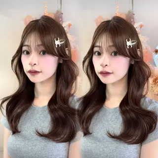 セミロング ♡韓国/レイヤー カット/Ayana♡のヘアスタイル