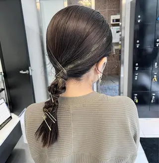 ミディアム ヘアアレンジ channel所属・Natsumi ❤︎のヘアスタイル