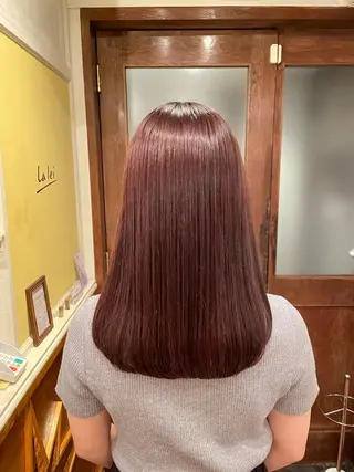 ロング ボブ/縮毛矯正/レイ ヤー♡Natsukiのヘアスタイル