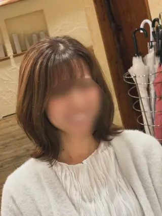 ミディアム 柘植 雅大のヘアスタイル