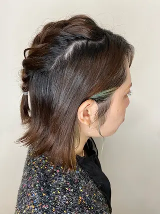 ミディアム ヘアアレンジ Avalon所属・Hiroshi ヒロシのヘアスタイル