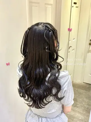 ヘアアレンジ ハイトーンカラー/ 長さだし🐇きょうかのヘアスタイル