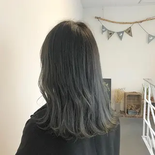 ミディアム カラー GPIP 近藤沙樹のヘアスタイル