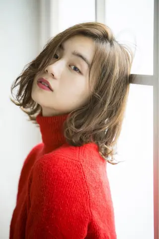 ミディアム カラー パーマ Blossom大塚 ディレクター永野のヘアスタイル