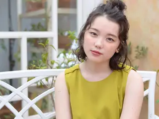 ミディアム ヘアアレンジ 榎園 由美のヘアスタイル