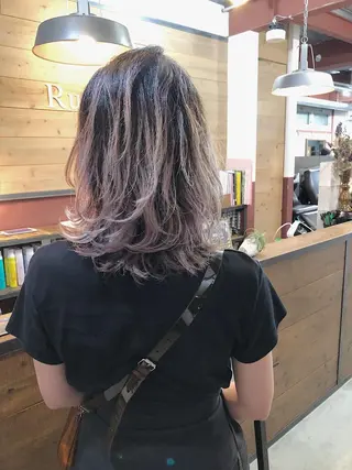 ミディアム カラー ノグチ ユウキ/ボブのヘアスタイル