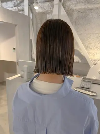 ミディアム カラー 川本 裕🌿のヘアスタイル