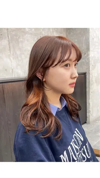 ロング 宮崎 わか菜/透明感カラーのヘアスタイル