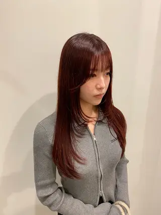 セミロング カラー 🍑 モモカ🍑のヘアスタイル